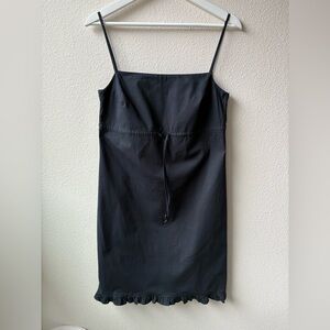 EUC Y2K The Limited Black Ruffle Spaghetti Strap Dress (Size:4)